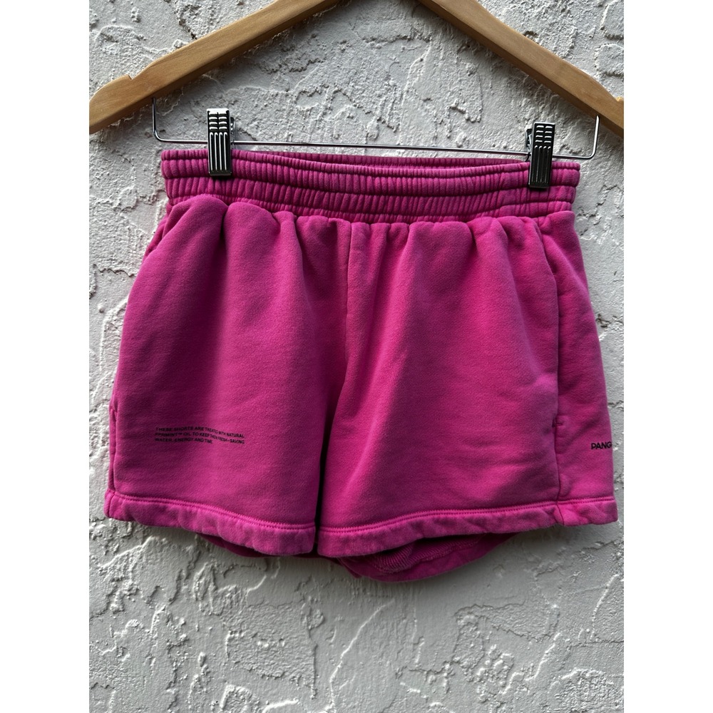 Pangaia Womens Organic Cotton Sweat Shorts Orchid Pink XS High Waist